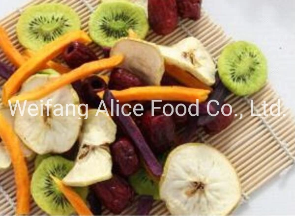 China Healthy Food Supplier Halal Certificated Fried Mixed Fruits Chips Vf Mixed Fruits