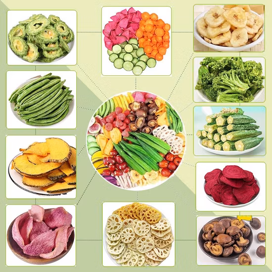 Чипсы из сушеных овощей и фруктов хорошего качества Vf Snacks Овощные и фруктовые чипсы Vf